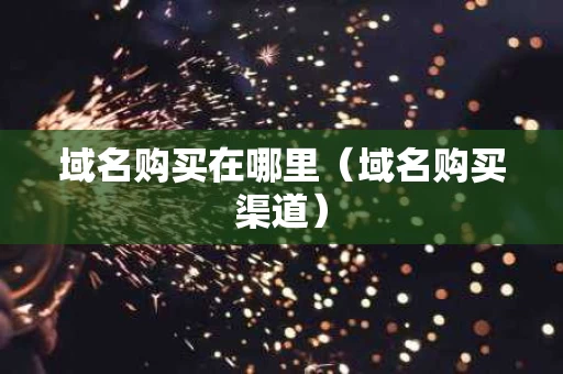 域名购买在哪里（域名购买渠道）