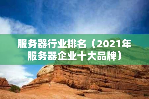 服务器行业排名（2021年服务器企业十大品牌）