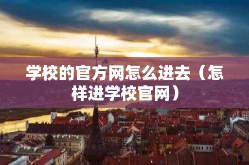学校的官方网怎么进去（怎样进学校官网）