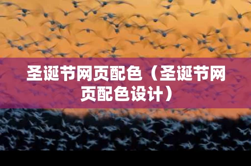 圣诞节网页配色（圣诞节网页配色设计）