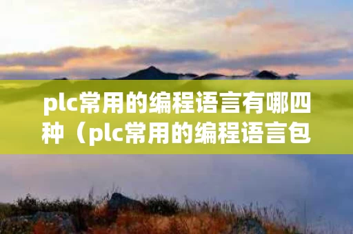 plc常用的编程语言有哪四种（plc常用的编程语言包括）