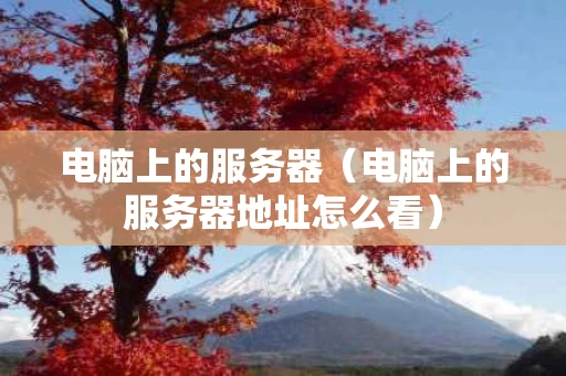 电脑上的服务器（电脑上的服务器地址怎么看）