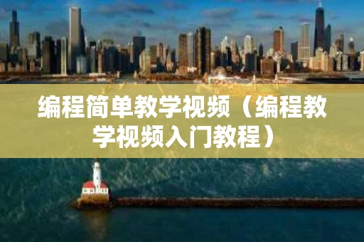 编程简单教学视频（编程教学视频入门教程）