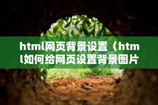 html网页背景设置（html如何给网页设置背景图片）