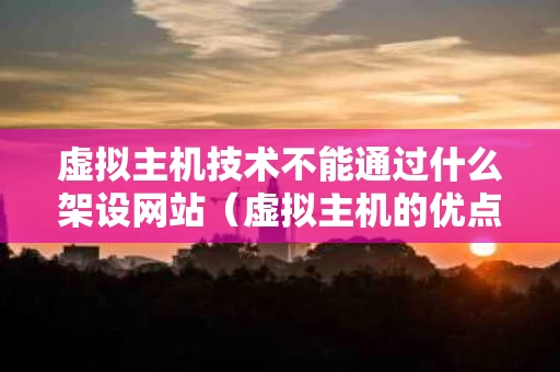 虚拟主机技术不能通过什么架设网站（虚拟主机的优点有许多其中不包括）