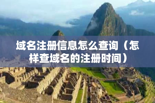 域名注册信息怎么查询（怎样查域名的注册时间）