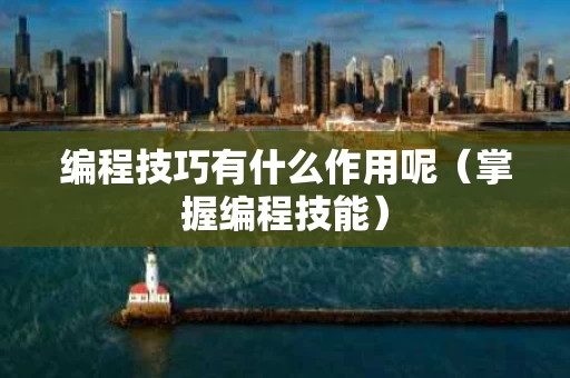 编程技巧有什么作用呢（掌握编程技能）