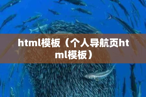 html模板（个人导航页html模板）