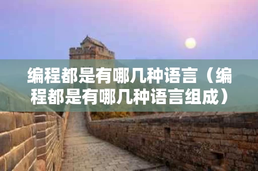 编程都是有哪几种语言（编程都是有哪几种语言组成）