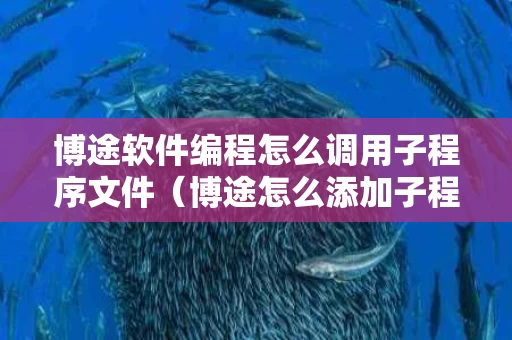 博途软件编程怎么调用子程序文件（博途怎么添加子程序）