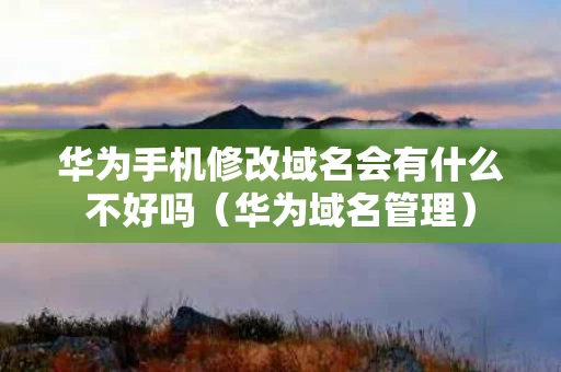 华为手机修改域名会有什么不好吗（华为域名管理）