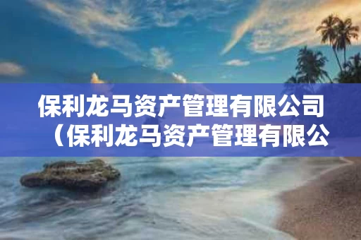 保利龙马资产管理有限公司（保利龙马资产管理有限公司总经理孙震去哪里了?）