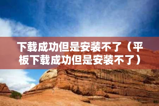 下载成功但是安装不了（平板下载成功但是安装不了）