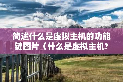 简述什么是虚拟主机的功能键图片（什么是虚拟主机?包括哪些功能?）