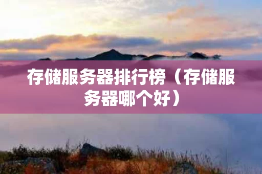 存储服务器排行榜（存储服务器哪个好）