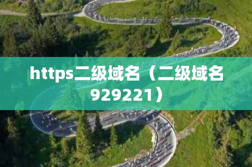 https二级域名（二级域名929221）