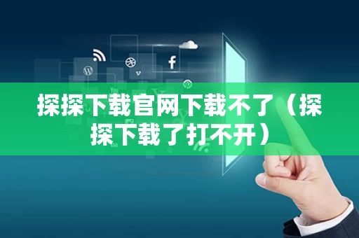 探探下载官网下载不了（探探下载了打不开）