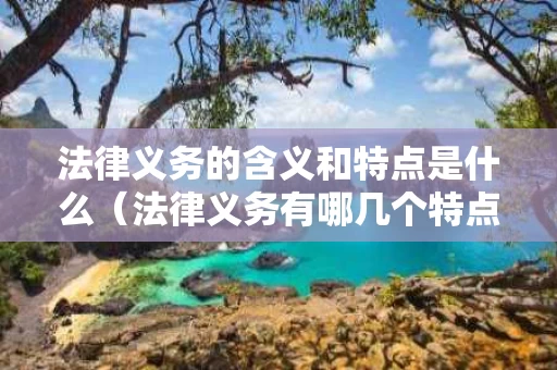 法律义务的含义和特点是什么（法律义务有哪几个特点）