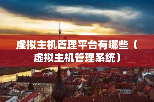 虚拟主机管理平台有哪些（虚拟主机管理系统）