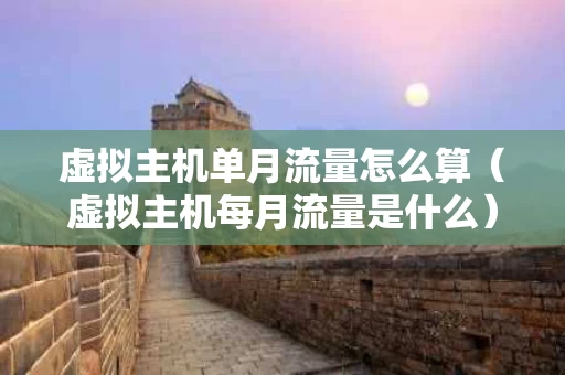 虚拟主机单月流量怎么算（虚拟主机每月流量是什么）