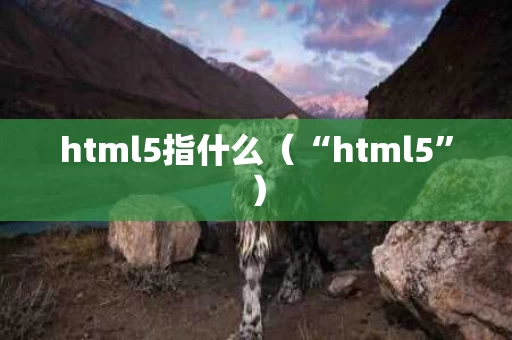 html5指什么（“html5”）