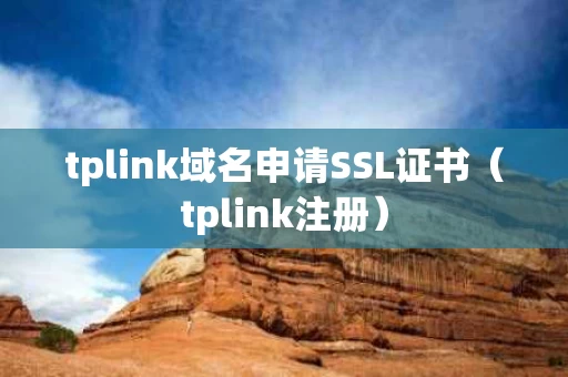 tplink域名申请SSL证书（tplink注册）