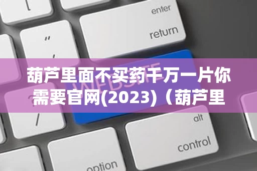 葫芦里面不买药千万一片你需要官网(2023)（葫芦里面不卖药）