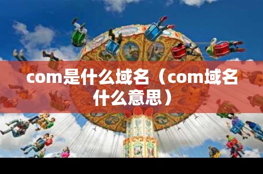 com是什么域名（com域名什么意思）