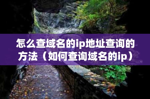 怎么查域名的ip地址查询的方法（如何查询域名的ip）