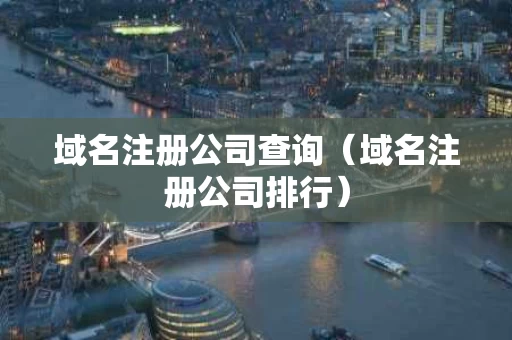 域名注册公司查询（域名注册公司排行）