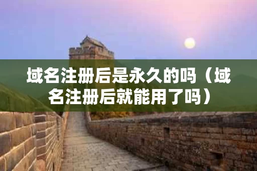 域名注册后是永久的吗（域名注册后就能用了吗）