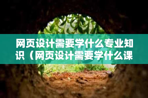 网页设计需要学什么专业知识（网页设计需要学什么课程）