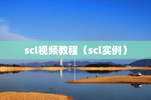 scl视频教程（scl实例）