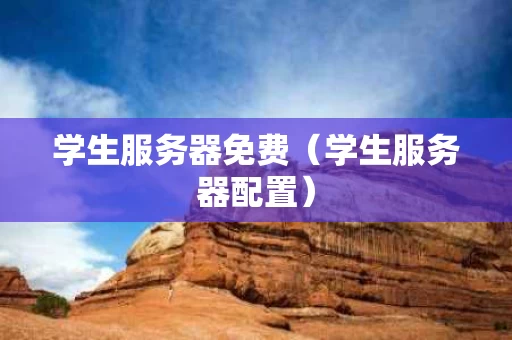 学生服务器免费（学生服务器配置）