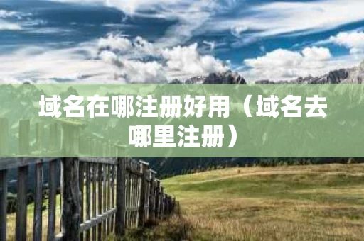 域名在哪注册好用（域名去哪里注册）