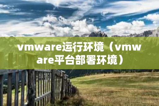 vmware运行环境（vmware平台部署环境）