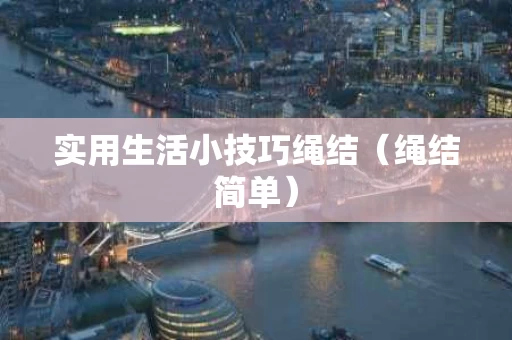 实用生活小技巧绳结（绳结简单）