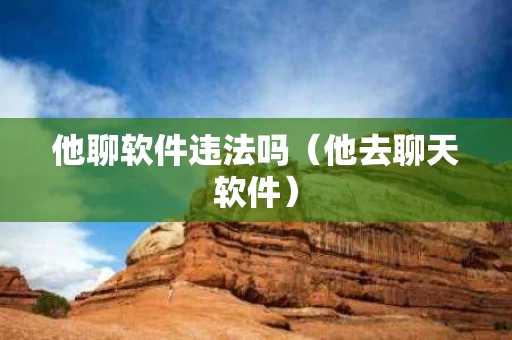 他聊软件违法吗（他去聊天软件）