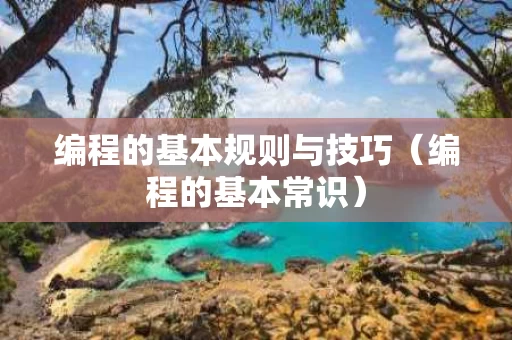 编程的基本规则与技巧（编程的基本常识）