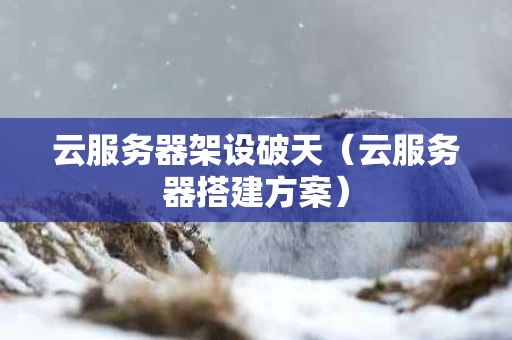 云服务器架设破天（云服务器搭建方案）