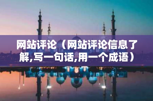 网站评论（网站评论信息了解,写一句话,用一个成语）
