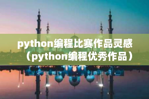 python编程比赛作品灵感（python编程优秀作品）
