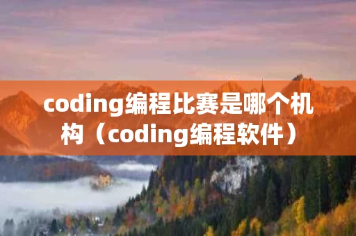 coding编程比赛是哪个机构（coding编程软件）