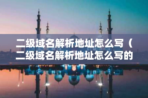 二级域名解析地址怎么写（二级域名解析地址怎么写的）