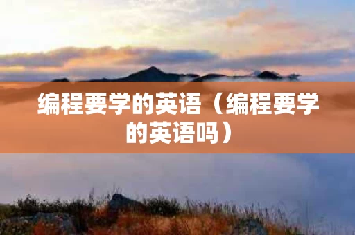 编程要学的英语（编程要学的英语吗）