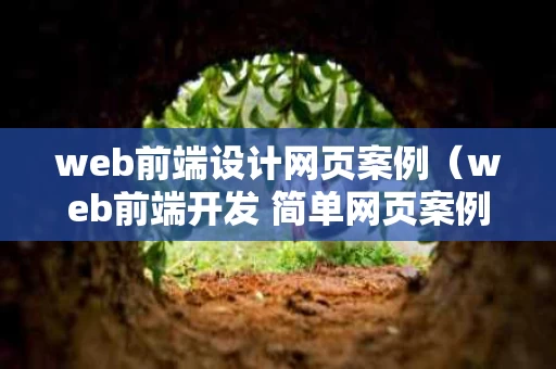 web前端设计网页案例（web前端开发 简单网页案例）