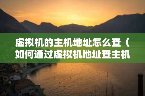 虚拟机的主机地址怎么查（如何通过虚拟机地址查主机地址）