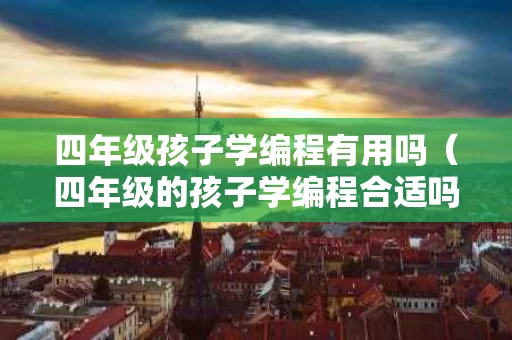 四年级孩子学编程有用吗（四年级的孩子学编程合适吗?）