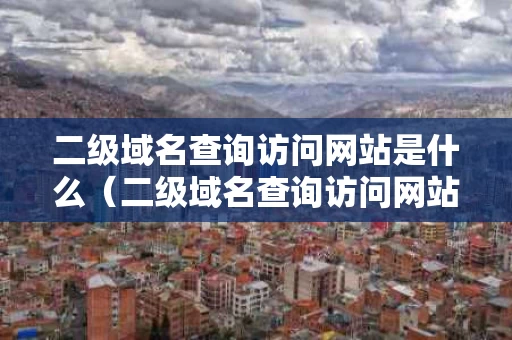 二级域名查询访问网站是什么（二级域名查询访问网站是什么意思）