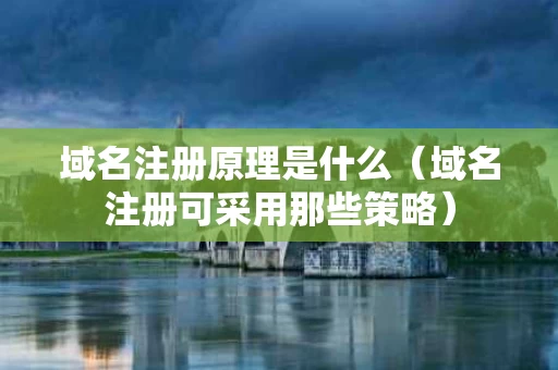 域名注册原理是什么（域名注册可采用那些策略）